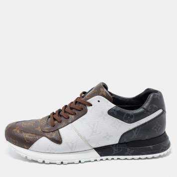Pre Owned Louis Vuitton Multicolor Monogram Canvas Run Away Low Top Sneakers Size 43.5