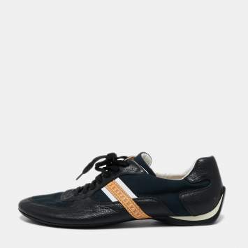Pre Owned Louis Vuitton Multicolor Canvas And Leather Low Top Sneakers Size 42