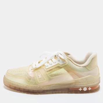 مملوكة مسبقًا Louis Vuitton Transparent Monogram PVC Trainer Sneakers Size 42