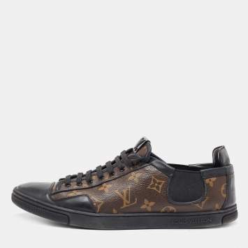 Pre Owned Louis Vuitton Brown Monogram Canvas Slalom Low Top Sneakers Size 42.5