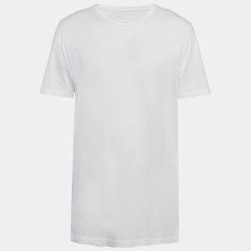 Pre Owned Maison Martin Margiela White Cotton Crew Neck T-Shirt XL
