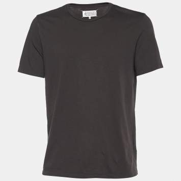 Pre Owned Maison Martin Margiela Anthracite Cotton Slim Fit T-Shirt L