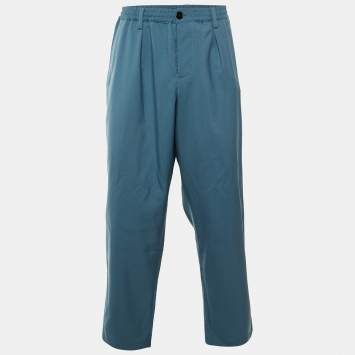 مملوكة مسبقًا Marni Opal Blue Wool Trousers M