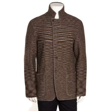 Pre Owned Missoni Brown Wool Two Button Jacket L