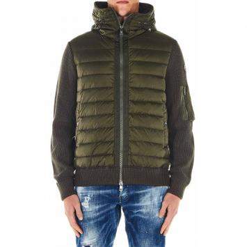 Pre Owned Moncler Multicolor Down Cardigan Jacket Size XL