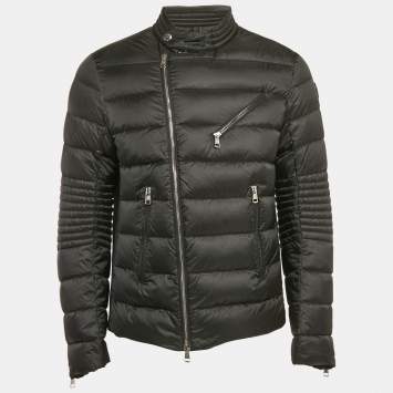 Pre Owned Moncler Black Nylon Aubin Quilted Shell Down Jacket M