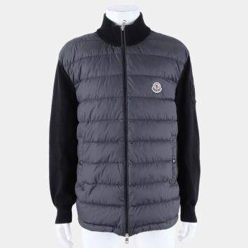 Pre Owned Moncler knit padded jumper XL