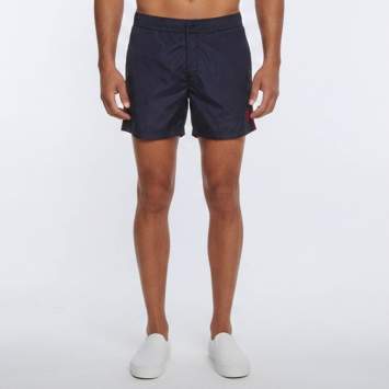 Pre Owned Moncler Navy Blue Nylon Boxer Mare Shorts M 