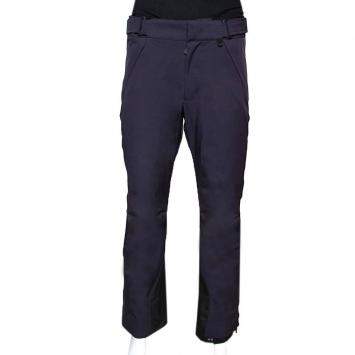 Pre Owned Moncler Navy Blue Synthetic Grenoble Trousers S 