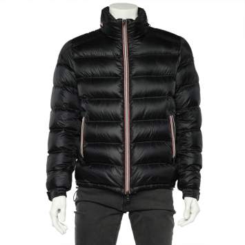 Pre Owned Moncler Back Quilted Synthetic Gaston Puffer Jacket L