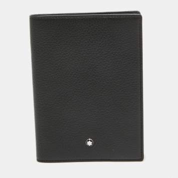 Pre Owned Montblanc Black Leather Meisterstück Passport Holder