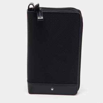Montblanc Black Nylon and Leather Night Flight Travel Organizer