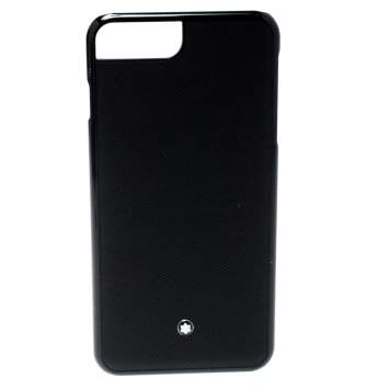 مملوكة مسبقًا Montblanc Black Leather Hardphone iPhone 8 Plus Case
