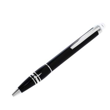 Pre Owned Montblanc StarWalker Black Resin Silver Tone Ballpoint Pen   