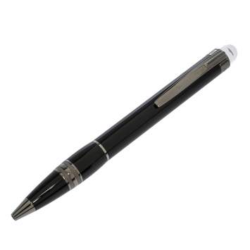 Pre Owned Montblanc StarWalker Midnight Black Resin Ruthenium Coated Ballpoint Pen