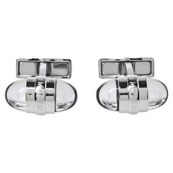 Pre Owned Montblanc Silver Tone Floating Stars Urban Walker Cufflinks