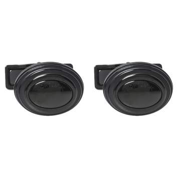 Pre Owned Montblanc Black PVD Finish Stainless Steel Urban Speed Ball Cufflinks