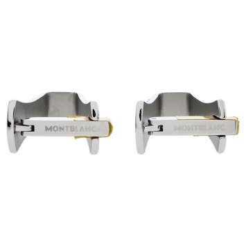 Pre Owned Montblanc Stainless Steel Sartorial Stirrup Cufflinks