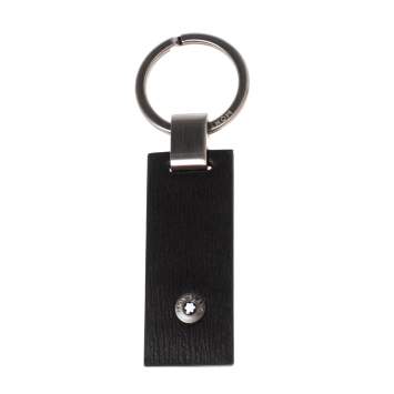 Pre Owned Montblanc Black Leather Westside Key Fob