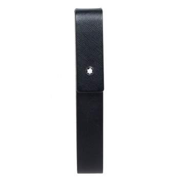 Pre Owned Montblanc Black Leather Sartorial Pen Pouch Hard Shell