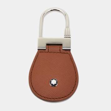 مملوكة مسبقًا Montblanc Brown Leather Meisterstuck Key Fob 
