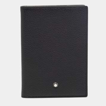 Pre Owned Montblanc Black Leather Meisterstück Passport Holder