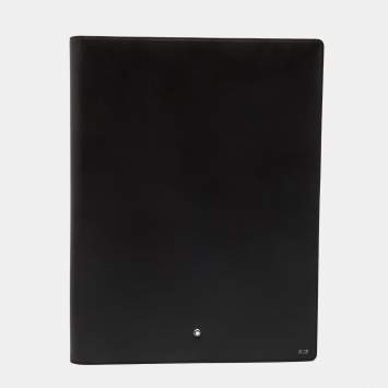 Pre Owned Montblanc Black Leather Conference Folder