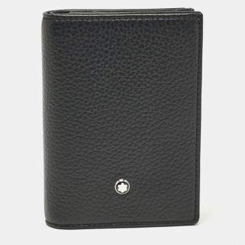 Pre Owned Montblanc Black Leather 4810 Westside Card Case