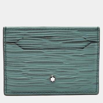مملوكة مسبقًا Montblanc Meisterstuck 4810 Green Leather Card Holder