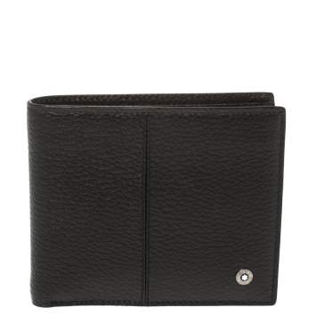 Pre Owned MontBlanc Black Leather Bifold Wallet