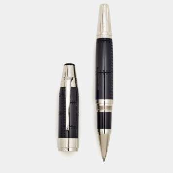 Pre Owned Mont Blanc Writers Edition von 2017 A de Saint Exupery Resin Silver Tone Rollerball Pen