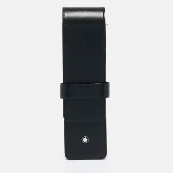 Montblanc Black Leather Meisterstuck 2 Pen Pouch