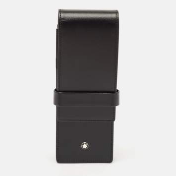 Pre Owned Montblanc Black Leather Meisterstuck 3-Pen Pouch