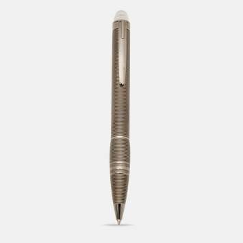 Pre Owned Montblanc StarWalker BlackCosmos Resin Gunmetal Tone Ballpoint Pen