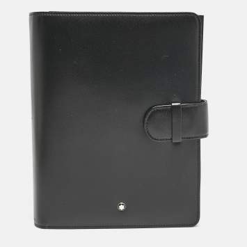 Pre Owned Montblanc Black Leather Meisterstuck Personal Organizer