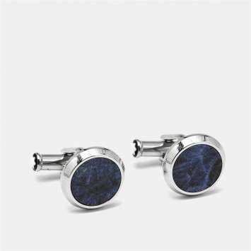 مملوكة مسبقًا Montblanc Sodalite Stainless Steel Cufflinks