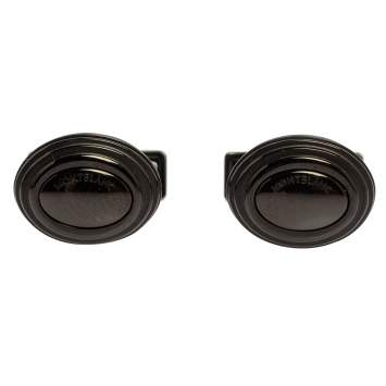 Pre Owned Montblanc Black PVD Finish Stainless Steel Urban Speed Cufflinks