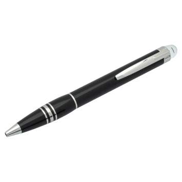 Pre Owned Montblanc StarWalker Black Resin Silver Tone Ballpoint Pen