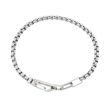 Pre Owned Montblanc Stainless Steel Carabiner Clasp Bracelet