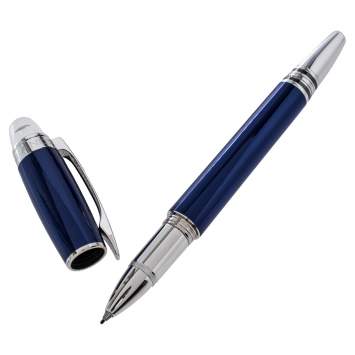 مملوكة مسبقًا Montblanc StarWalker Cool Blue Silver Tone Metal Fineliner Pen