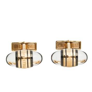 Pre Owned Montblanc StarWalker Rose Gold PVD Cufflinks