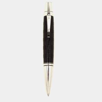 Pre Owned Montblanc Boheme Black Resin Silver Tone Ballpoint Pen 