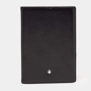 Pre Owned Montblanc Black Leather Meisterstück Passport Holder