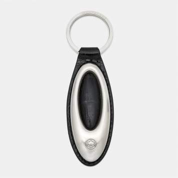 Pre Owned Montblanc Black Alligator Matsteel Key Ring