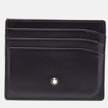 Pre Owned Montblanc Black Meisterstuck Card Holder