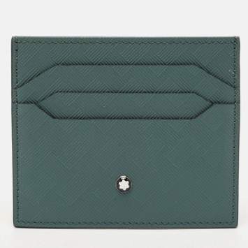Montblanc Green Textured Leather Extreme 3.0 Card Holder