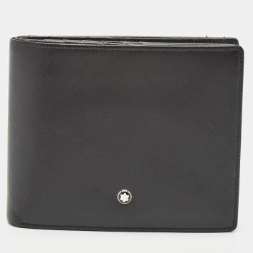 Montblanc Black Leather Meisterstuck 12CC Bifold Wallet