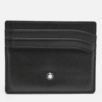Montblanc Black Leather Meisterstuck 6CC Card Holder
