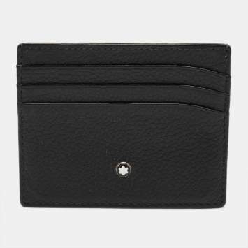 Pre Owned Montblanc Black Leather Meisterstuck Card Holder