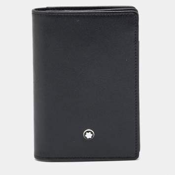 مملوكة مسبقًا Montblanc Meisterstuck Black Leather Card Case